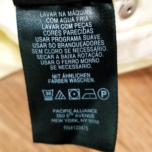 Jones New York Lexington Yellow Capri Casual Relaxing Vacation Size 8 Waist 30 - Picture 10 of 10